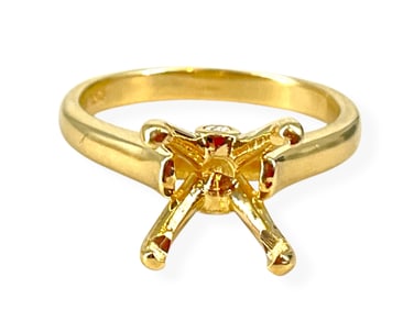 14kt Yellow Gold Ring Mount