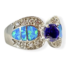 Modern Sterling Silver Fashion Ring