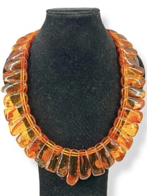 Exceptional Amber Collar Necklace!