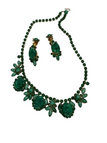 Stunning Gold-Tone Vintage Juliana DE Necklace with Matching Earrings