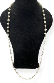 Sterling Silver and Pearls Necklace