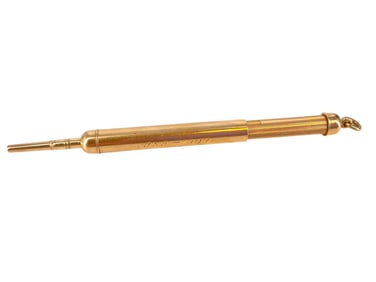 Antique 14k Gold Retractable Pencil w/Engraved Name and Date