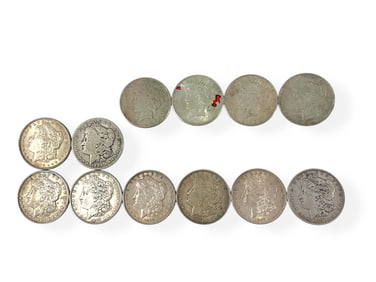12 U.S. Silver Dollar Coins
