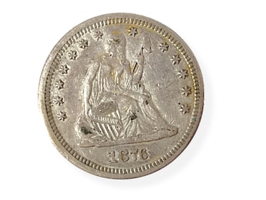 1876-CC Seated Liberty Silver Quarter