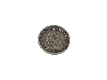 1857-P U.S. Silver Half Dime Coin
