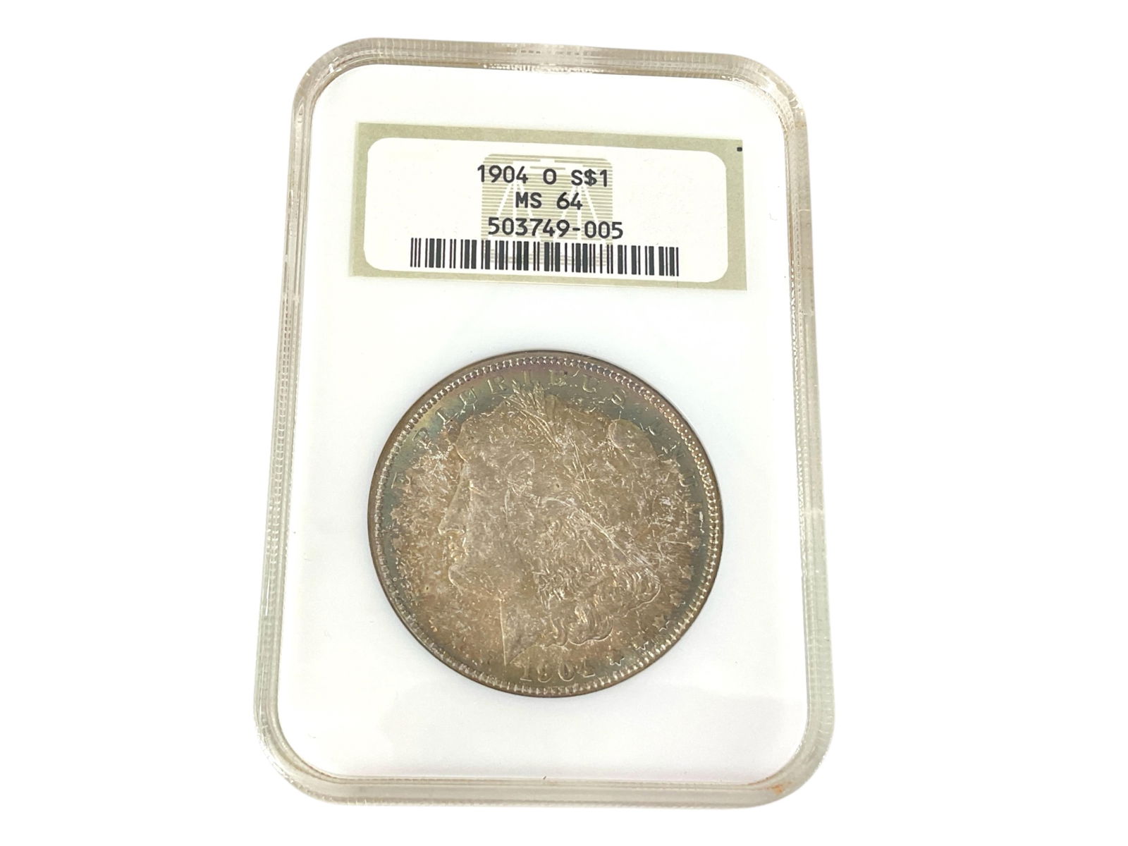 1904-O MS64 U.S. Morgan Silver Dollar Coin (1 of 5)