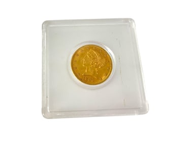 1886-P U.S. $5.00 Gold Half Eagle Coin