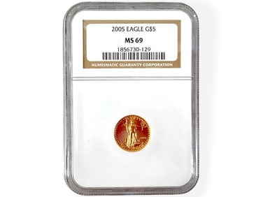 U.S. 2005 $5.00 Gold 1/10th Eagle Bullion Coin