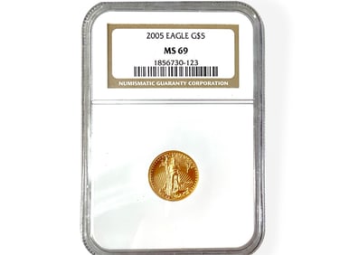 U.S. 2005 $5.00 Gold 1/10th Eagle Bullion Coin