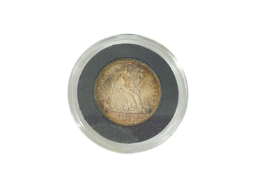 1875-P Seated Liberty Silver Dime Coin