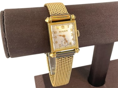Gold-Filled Vintage Mens' Bulova Watch