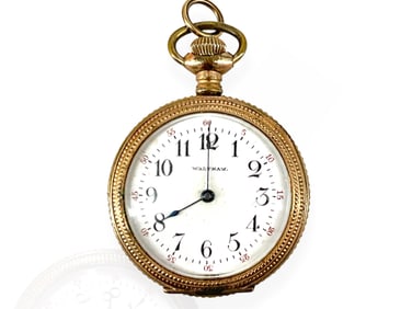 Pretty Antique Gold Pocket Watch by Waltham