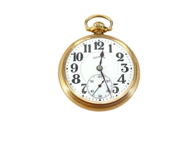 Illinois Mens' Pocket Watch - Bunn Special - Gold Filled