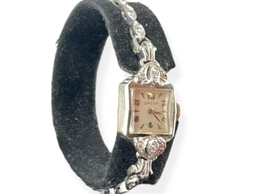 Omega Ladies' Wrist Watch with Diamonds