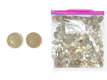 599 U.S. Dimes + 2 Nickels