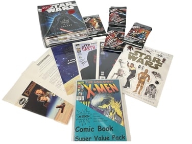 Star Wars Book and Cards + Comics and Papers