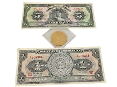 Foreign Bank Notes and Foreign Gold Coin
