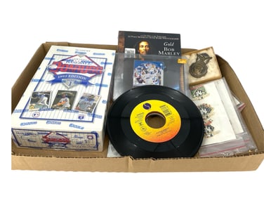 Cards, CDs, Records, Pins