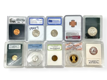 U.S. Coins in Slabs including Graded Examples