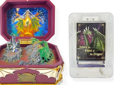 Hand-Painted Diorama/Music Box and Certificates