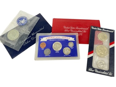 Uncirculated Silver Dollar and Coin Sets