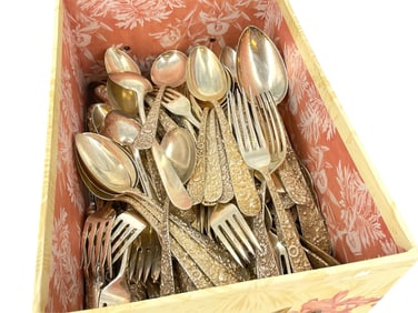 Sterling Silver Flatware Set from S Kirk & Sons - 106.73 Troy Ounces Tw.