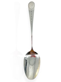 Silver Serving Spoon Hallmarked for Robert Wilson, Circa 1810, New York