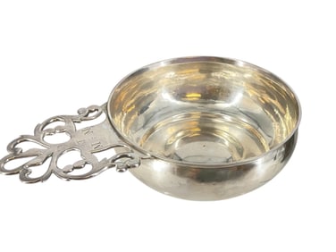 Antique Porringer Bowl w/Monogram by John Burt