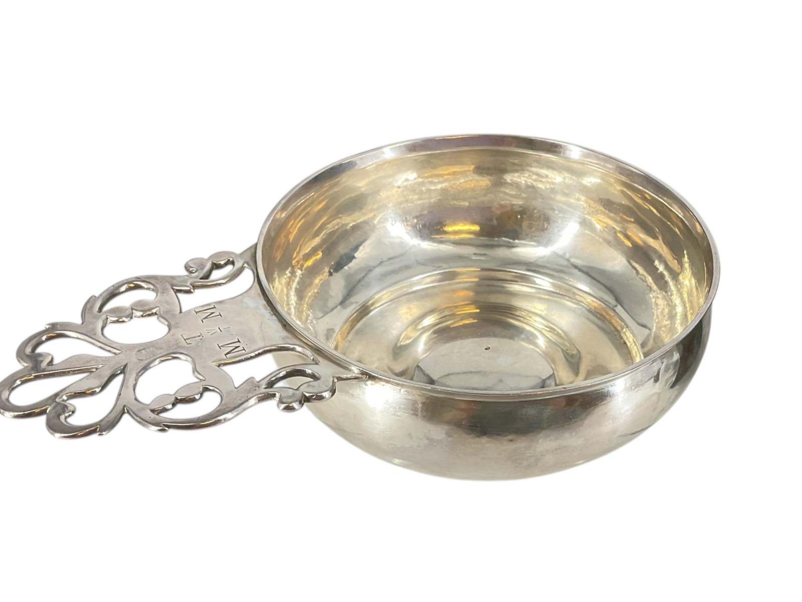 Antique Porringer Bowl w/Monogram by John Burt (1 of 7)