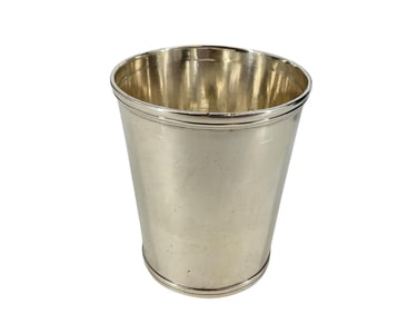 Antique American Coin Silver Beaker by Robert + William Wilson, Philadelphia - Circa 1830