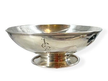 Small Monogrammed Sterling Silver Bowl
