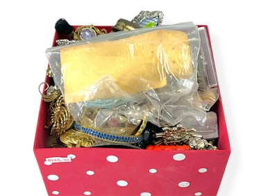 Treasure Box Full of Vintage Fashion Jewelry/Watches/Other