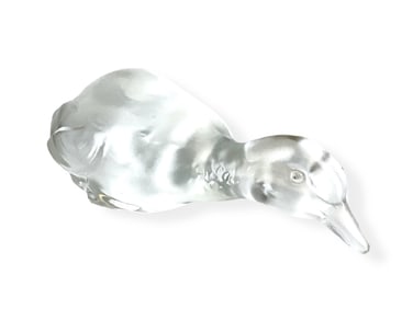 Sweet Baccarat Crystal Duck Figurine