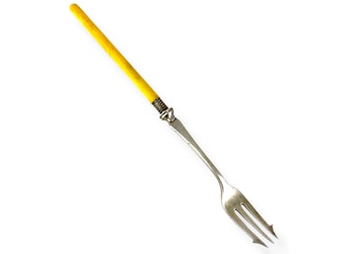 Fancy Silver Pickle Fork with Ivory Handle* (See Ivory Selling Parameters Below)
