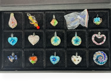 Assortment of Glass Pendants