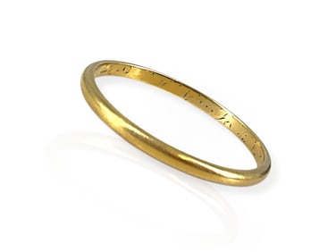 Slim 14k Yellow Gold Band