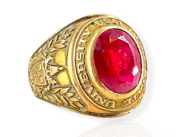 Balfour Made 10k y/g Class Ring