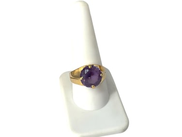 14k y/g Vintage Ring w/Synthetic Stone