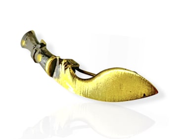 Brass Kukri Knife Pin