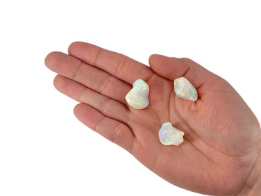 (3) Freeform Cut Opals (51.6 ct - Actual Weight)