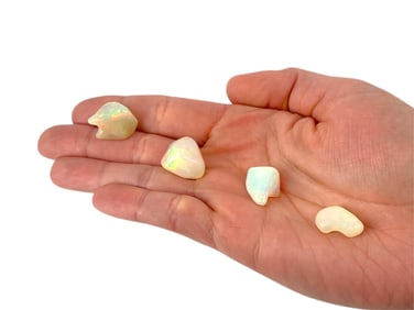 (4) Loose Freeform Opals (45.6ct - Actual Weight)