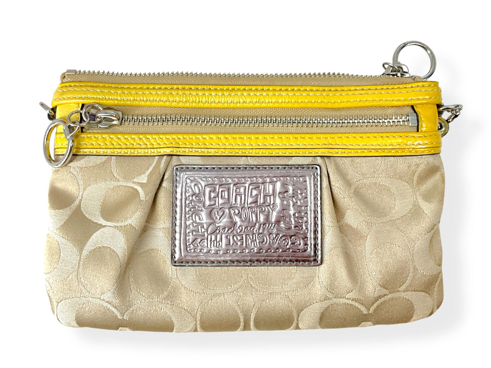 COACH Poppy Mini w/Yellow Patent Trim (1 of 9)