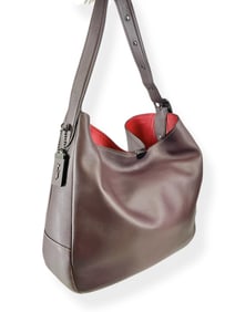 Special COACH Bedford Smooth Glove-Tanned Leather Hobo in Oxblood Color w/Hang-Tag - "1941"