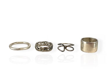 Four Silver Rings