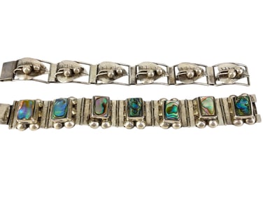 Two Showy Vintage Silver Bracelets