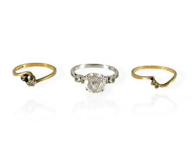 Three 14k Rings For Repair or Other