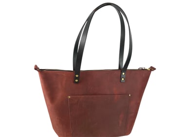 PORTLAND LEATHER GOODS Large Zippered Tote