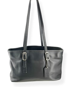 COACH Vintage Legacy West Market Tote in Soft Black Leather