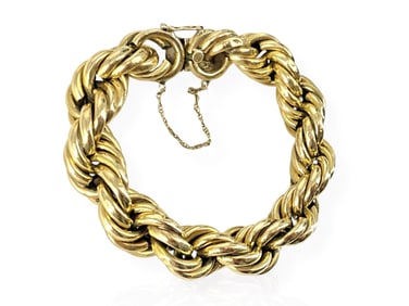 Vintage Stylish 14k Twist Bracelet