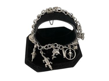 Cute Sterling Silver Charm Bracelet